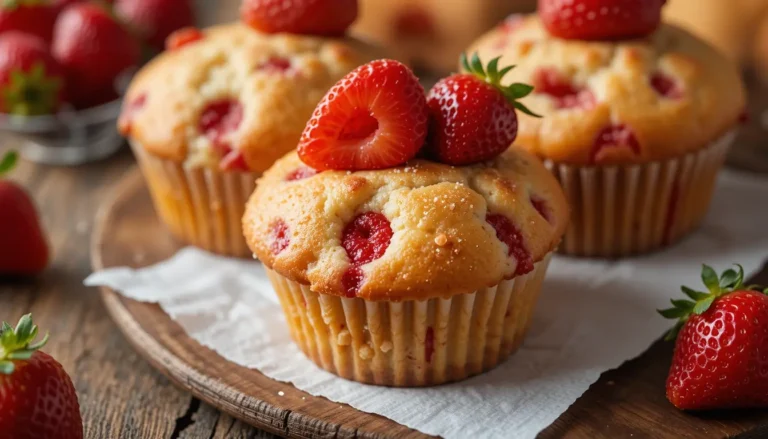 Przepis na muffinki truskawkowe