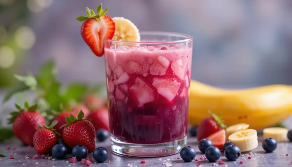 Przepis na odświeżający koktajl truskawkowo-acai