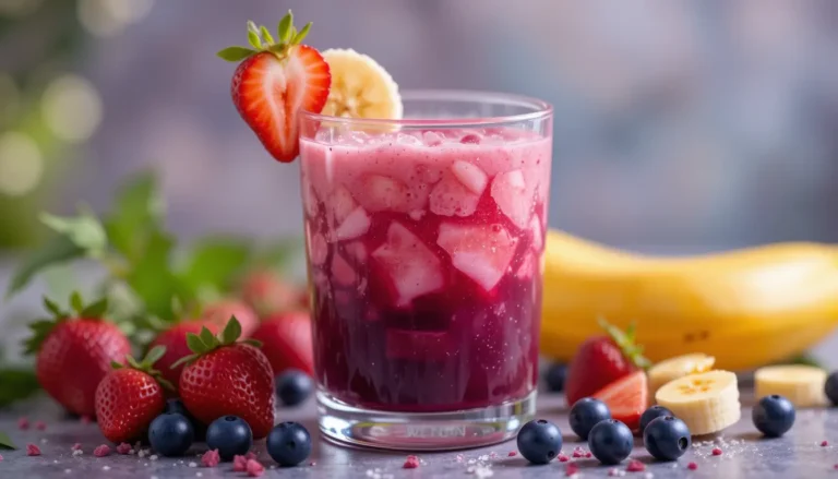 Przepis na odświeżający koktajl truskawkowo-acai